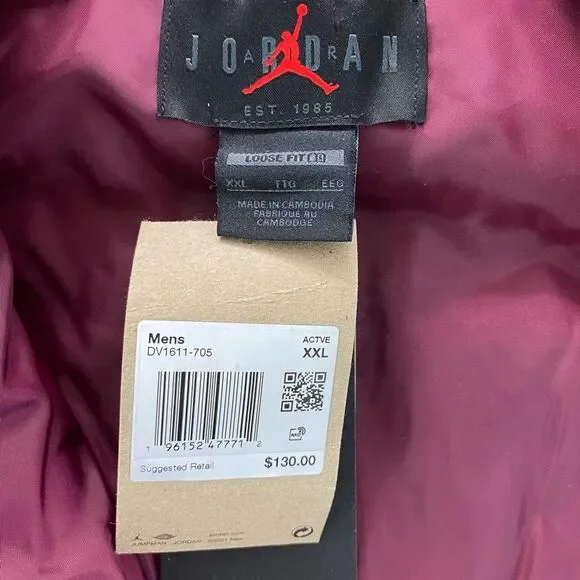 Nike Air Jordan Flight MVP Sherpa Winter Fleece Jacket Men's NWT  |  Size:  XXL - Picture 11 of 12